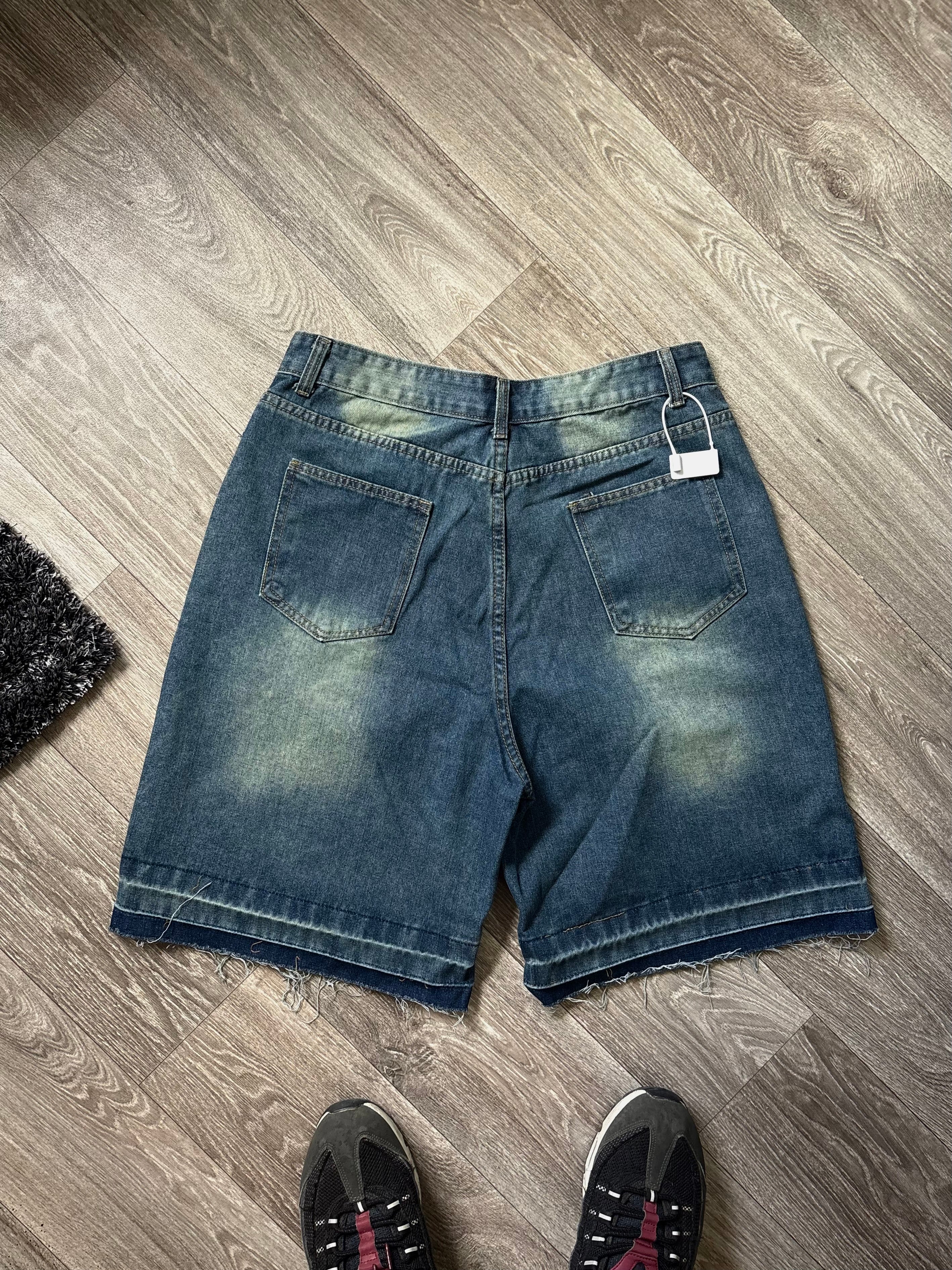 Short en jean bleu