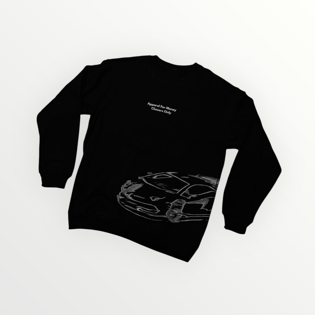 CREWNECK BLACK-Money Chasers