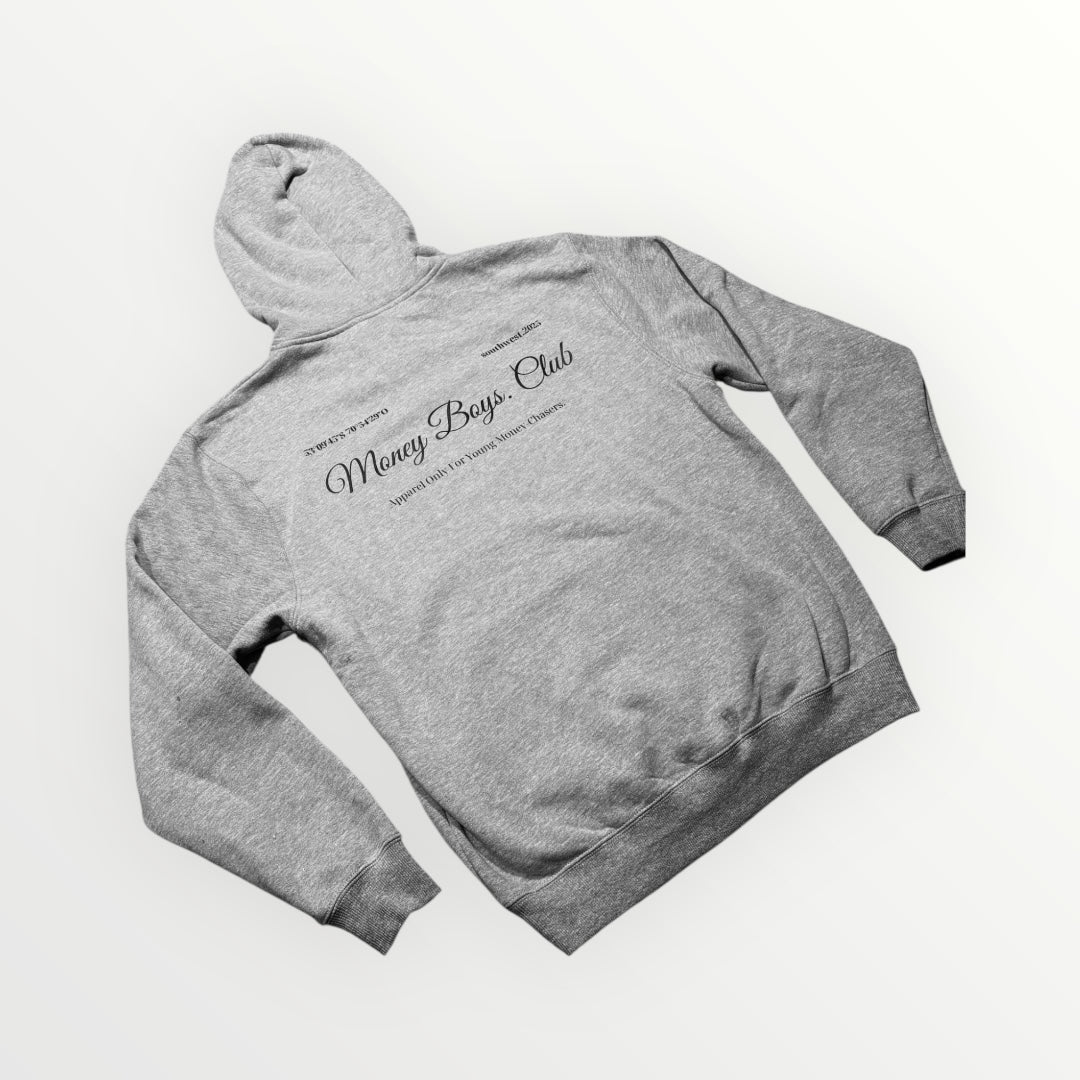 HOODIE GRAY-Money Boys Club