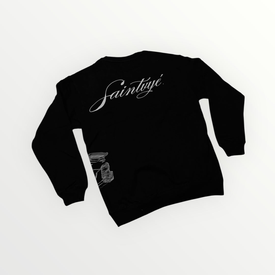 CREWNECK BLACK-Money Chasers